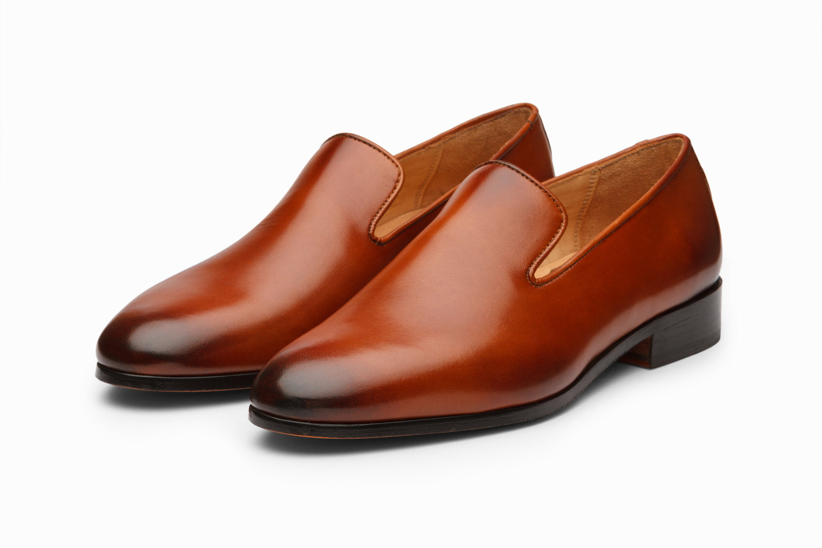Lorenzo Leather Loafers - Black Grain