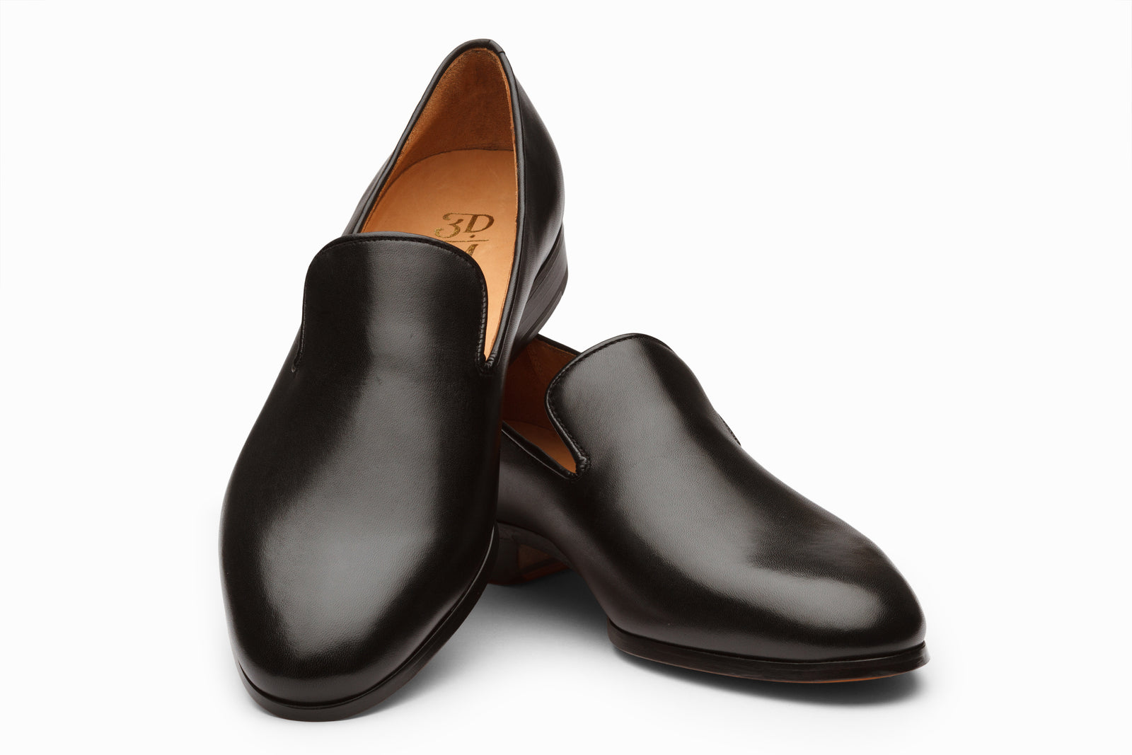 The black leather loafer in detail