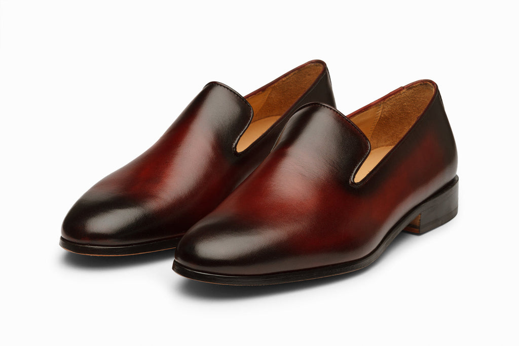 Lorenzo Leather Loafers - Black Grain