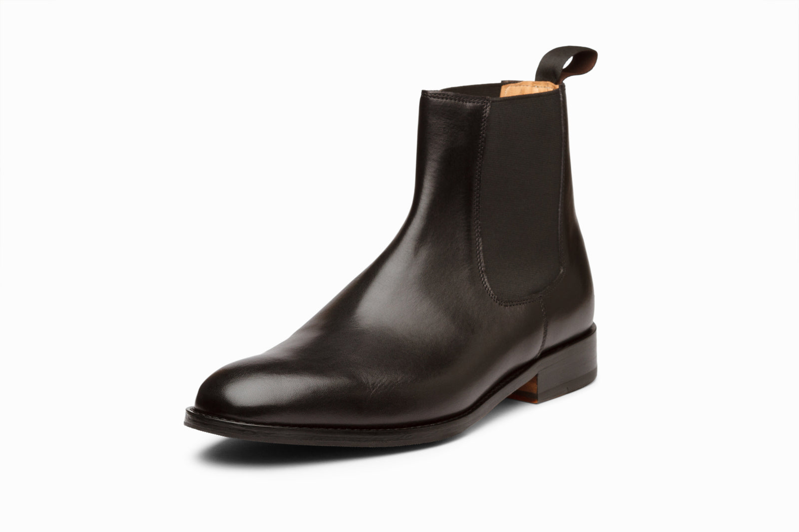 The black leather boot in detail