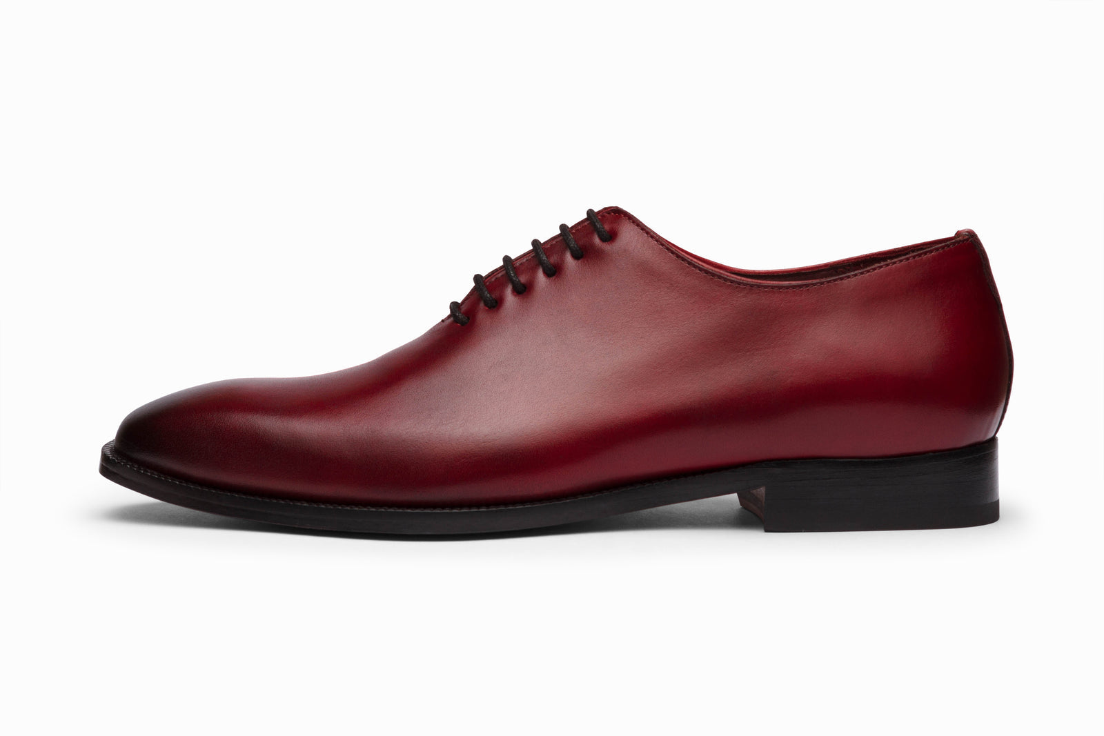 Plain Wholecut Oxford - Dark Oxblood - MTO 4 Weeks