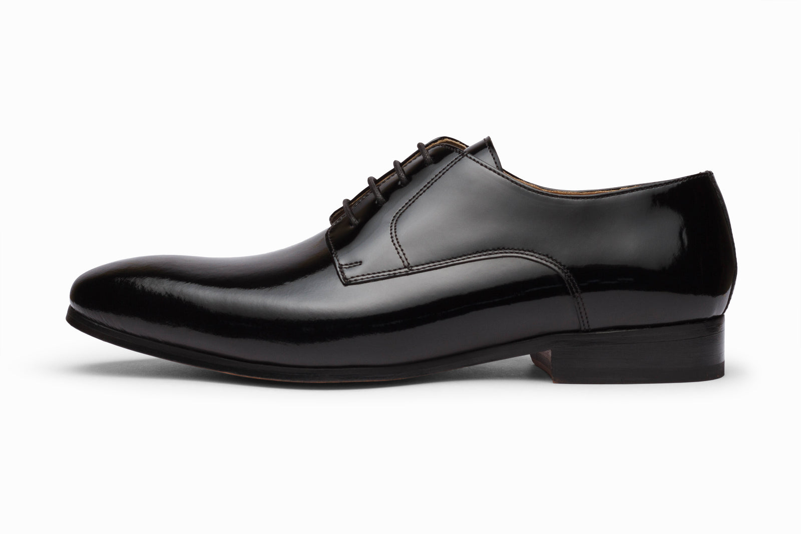 Plain Derby - Patent Black