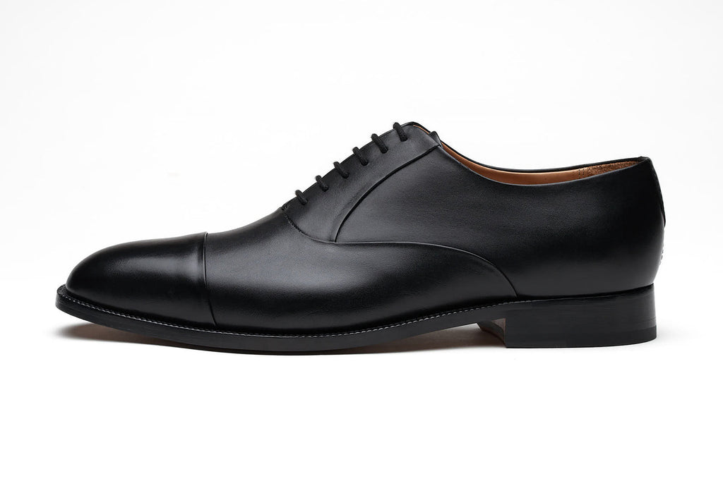 Blind Stitch Captoe Oxford - Black