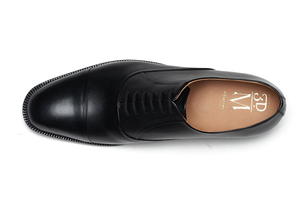Blind Stitch Captoe Oxford - Black
