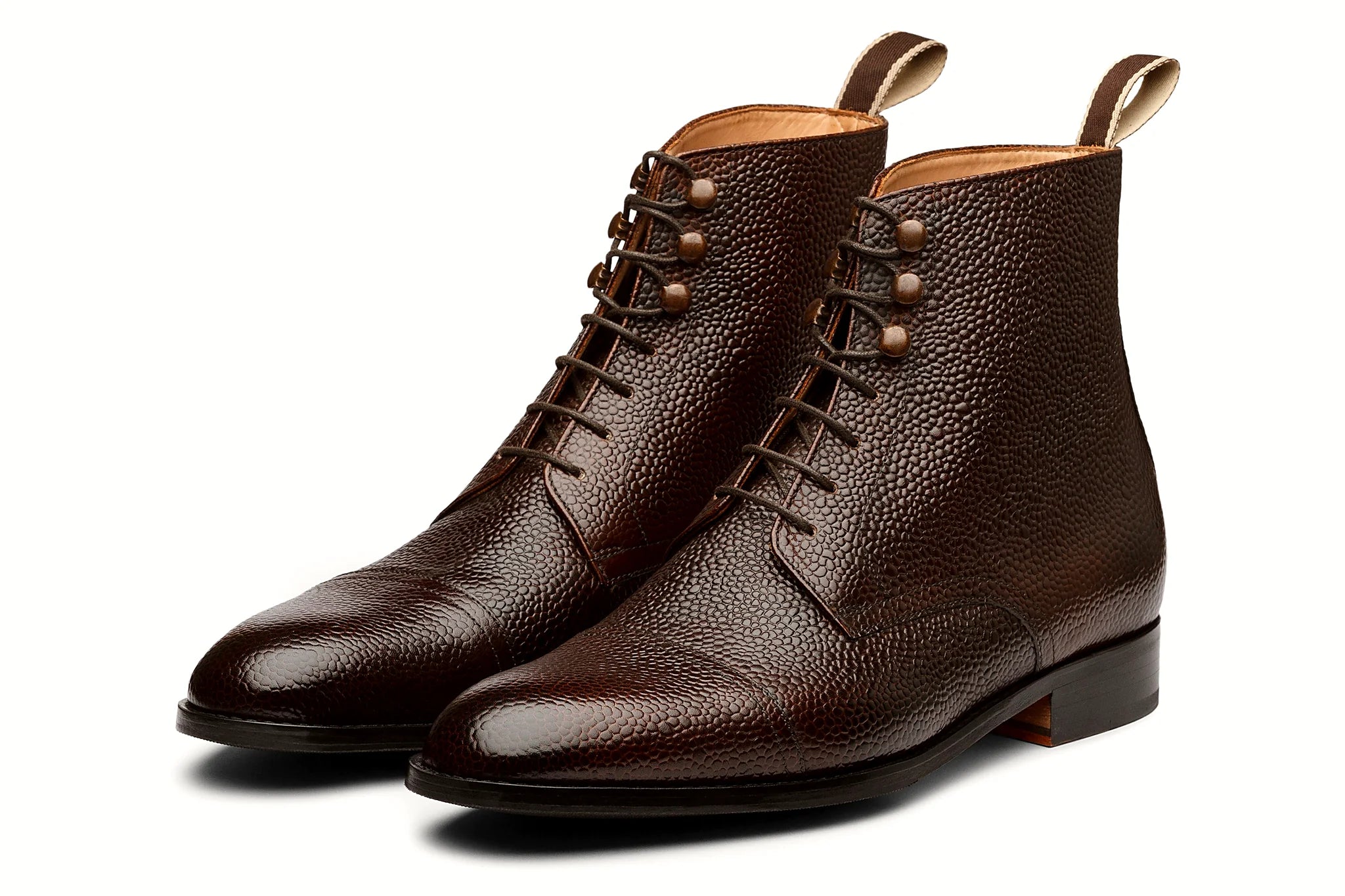 Pair of brown leather boot