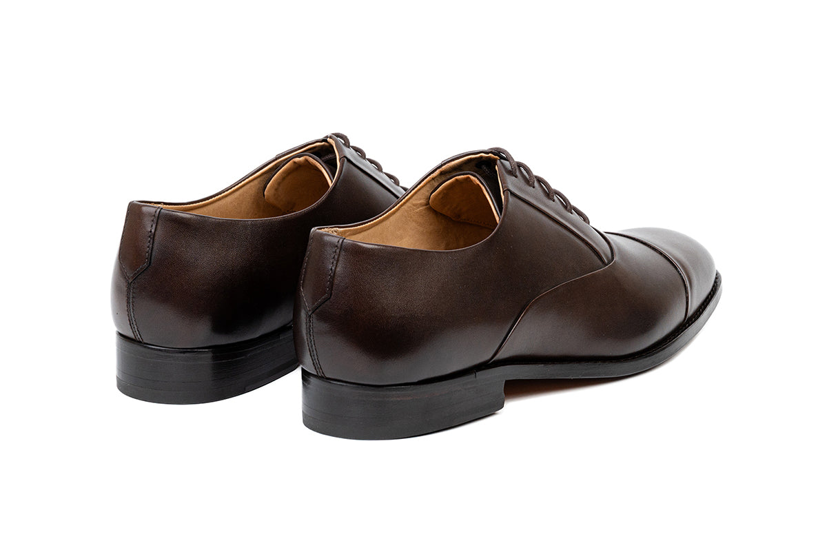 Blind Stitch Captoe Oxford - Dark Brown