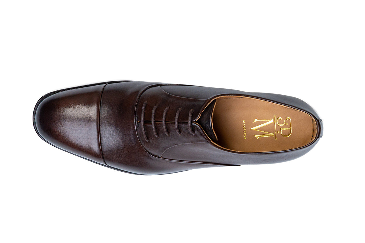 Blind Stitch Captoe Oxford - Dark Brown