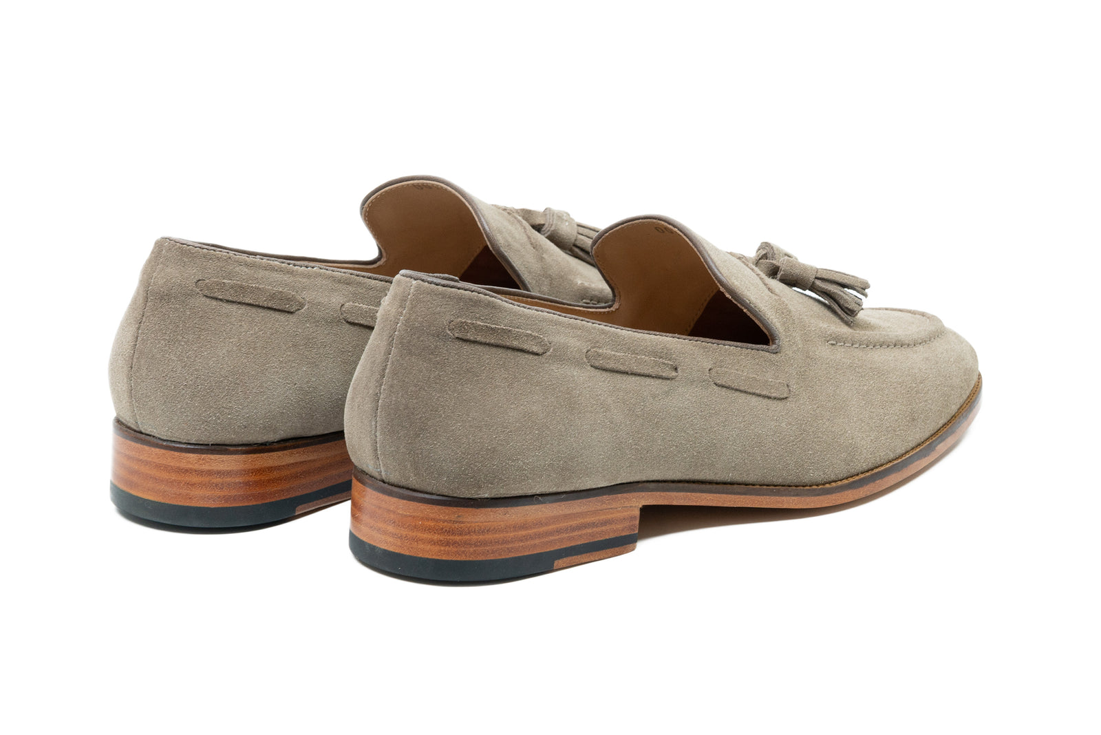 Tassel Loafers - Taupe Suede