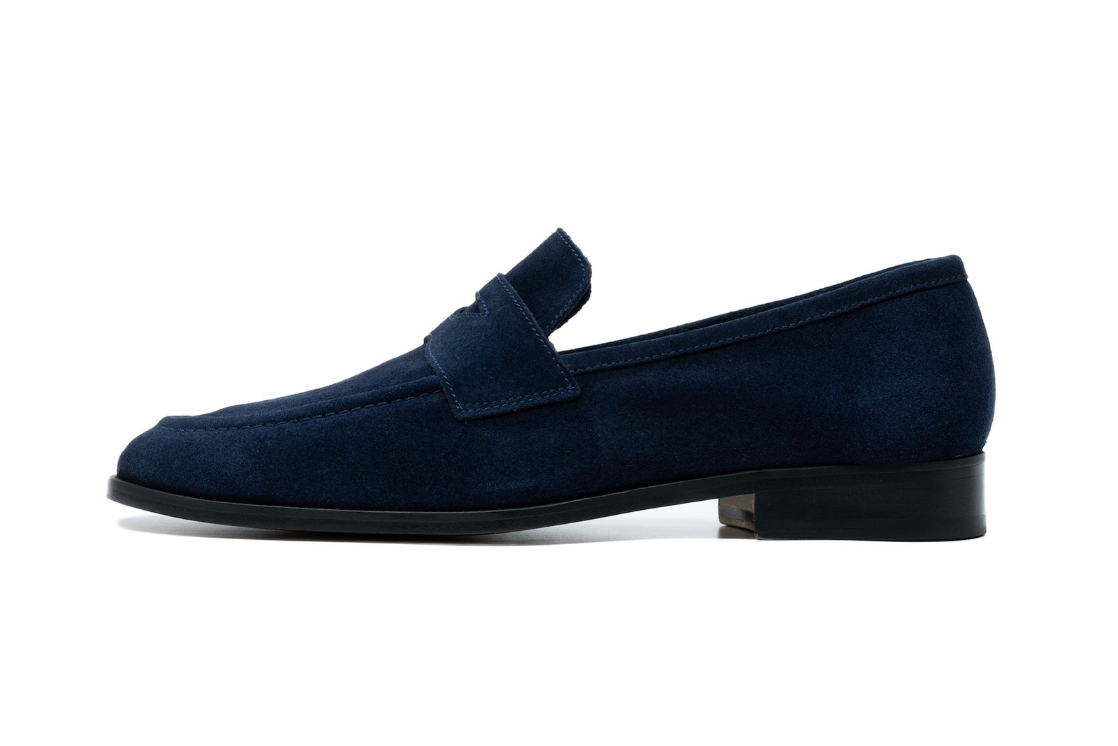 Soft Penny Loafers - Navy Suede
