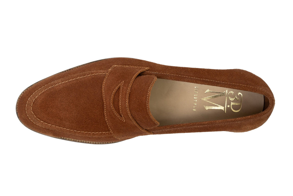 Soft Penny Loafers - Copper Suede