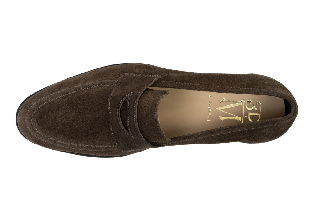 Soft Penny Loafers - Dark Brown Suede