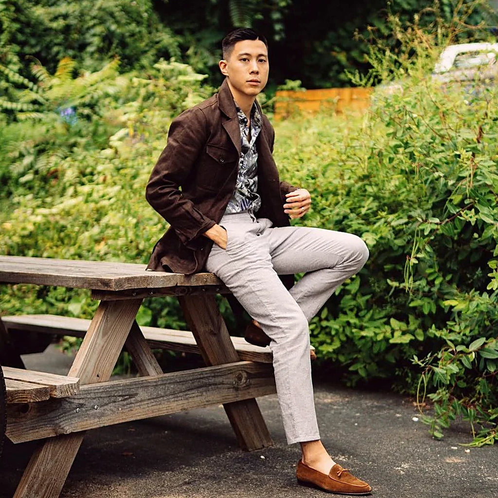 Belgian Loafers - Tobacco Suede