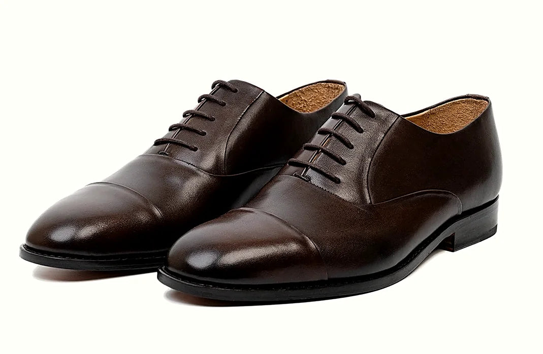 Pair of brown leather oxford