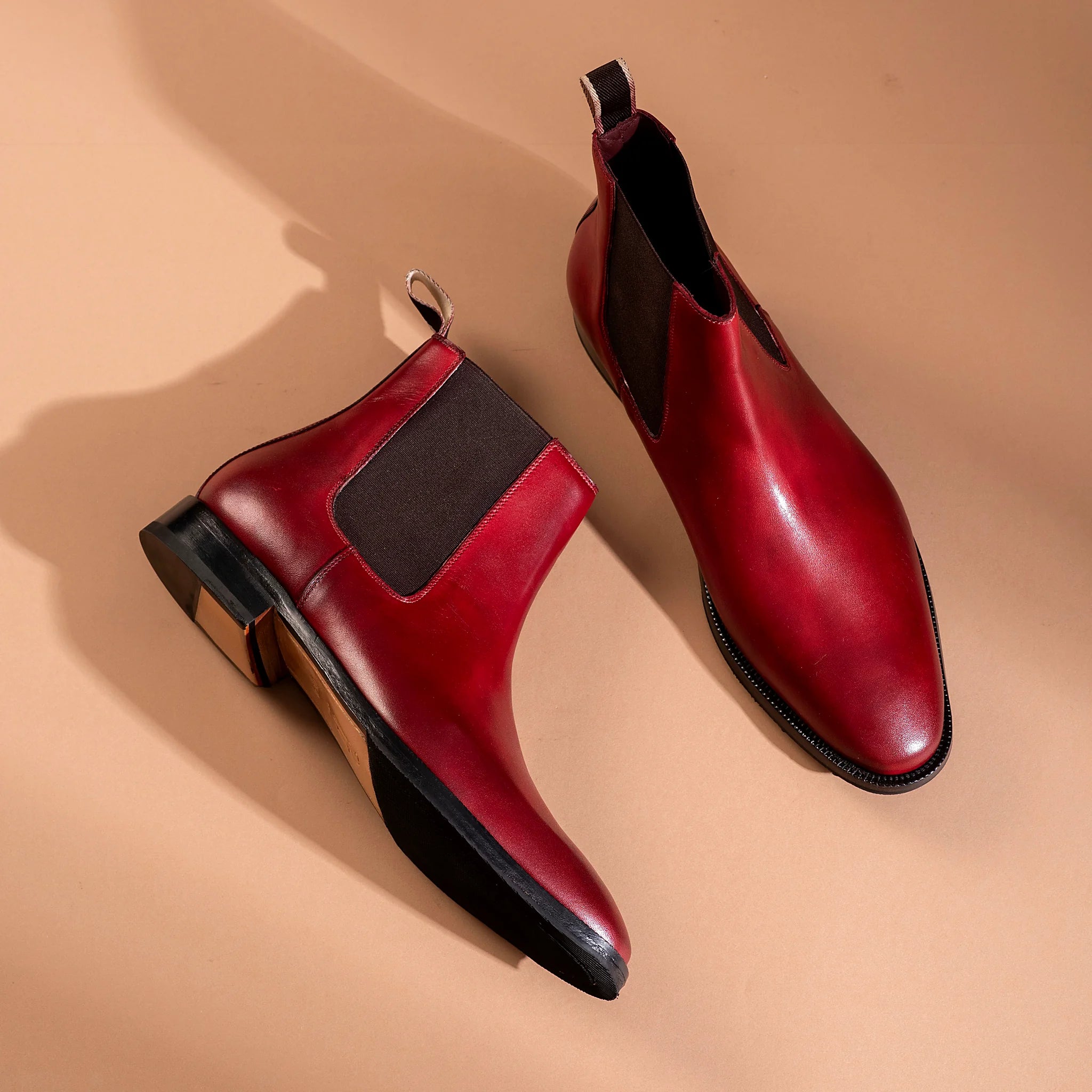 Chisel Toe Chelsea Boot - Dark Oxblood