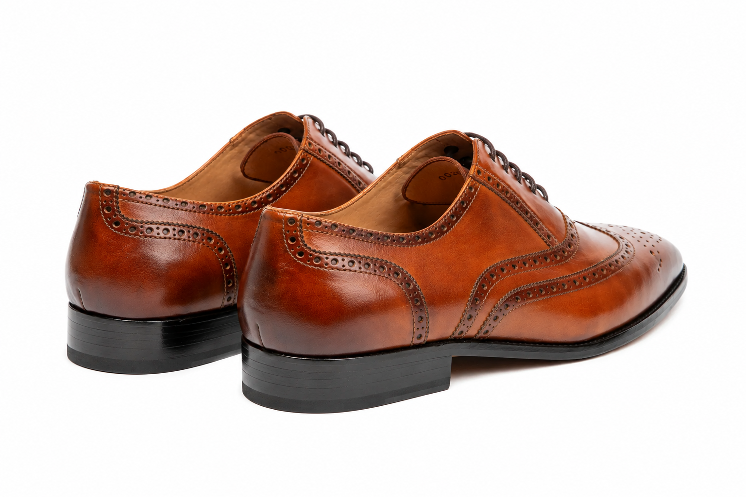 Full Brogue Wingtip Oxford - Tan Patina