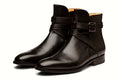 Pair of black leather boot