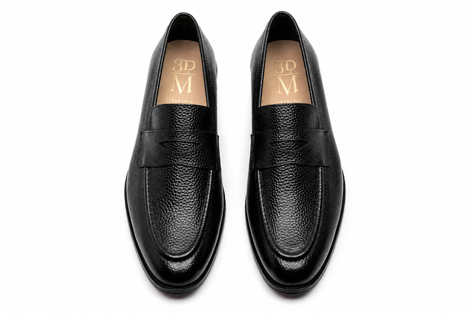 Soft Penny Loafers - Black Milled