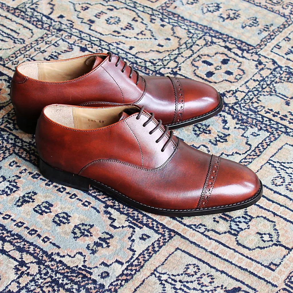 Quarter Brogue Oxford - Brown