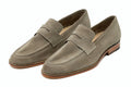 Pair of taupe suede penny