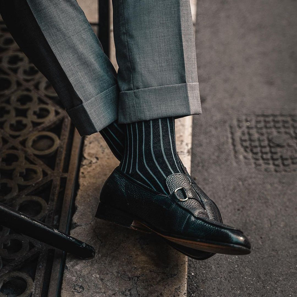 Lorenzo Leather Loafers - Black Grain
